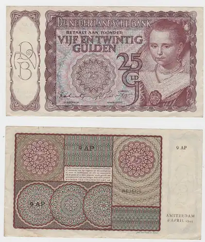 25 Gulden Banknote Niederlande 1944 (122333)