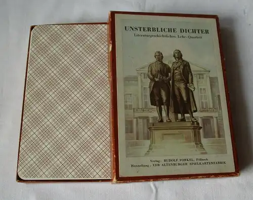 Quartett Unsterbliche Dichter VEB Altenburger Spielkartenfabrik 1954 (120708)