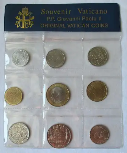 KMS Kursmünzensatz Vatikan Souvenir Vaticano Papst Giovanni Paolo II. (122175)