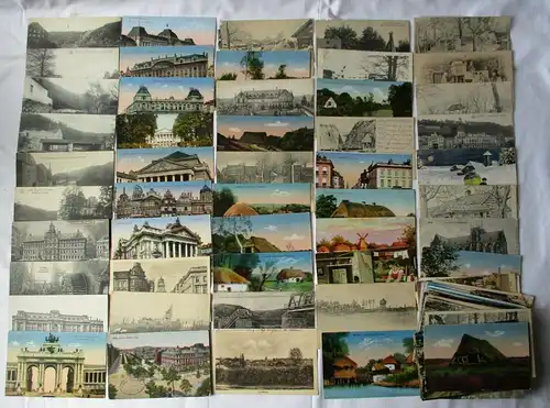 100 Ansichtskarten gelaufen als Feldpost im 1. Weltkrieg (102327)