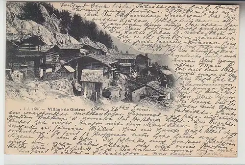 68762 Ak Village de Gietroz in der Schweiz 1899
