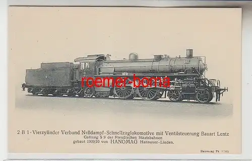 71040 Ak Hanomag Dampf Lokomotive Preussische Staats Eisenbahn S 9 um 1920