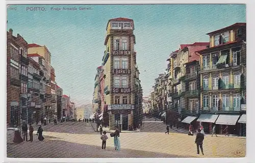 80907 Ak Porto Portugal - Praça de Almeida Garrett 1914
