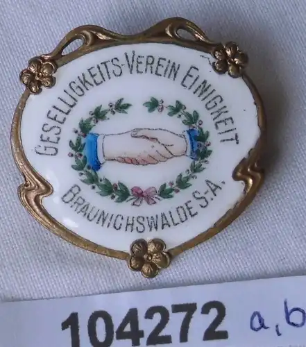 Rare Anstecknadel Braunichswalde S.-A. Geselligkeitsverein Einigkeit (104272)