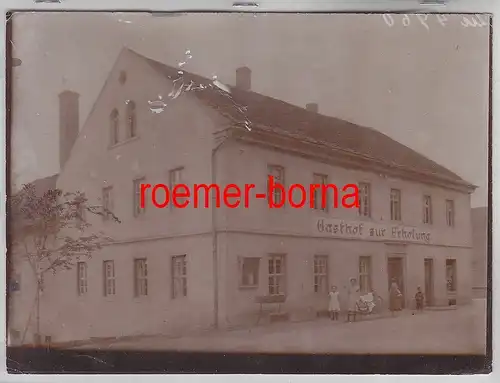 76693 Original Foto Kiebitz Gasthof zur Erholung um 1910