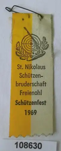 Stoffabzeichen Schützenbruderschaft Freienohl Schützenfest 1969 (108630)