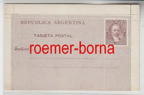 74922 seltene Ganzsachen Postkarte Argentinien 4 Centavos um 1900