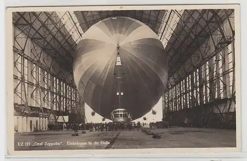 71482 Ak LZ 127 "Graf Zeppelin" Einbringen in die Halle 1935