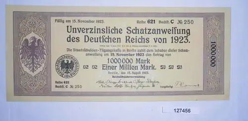 1 Million Reichsmark Schatzanweisung des Deutschen Reichs Berlin 1923 (127456)