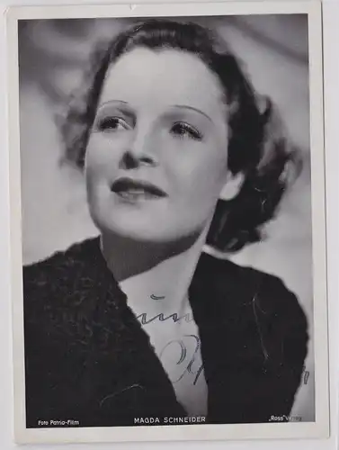 74085 Autograph Foto Deutsche Schauspielerin Magda Schneider um 1935