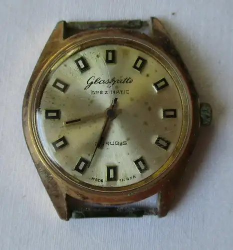 Elegante Glashütte Spezimatic 26 rubis Armbanduhr Automatik Uhr (103703)
