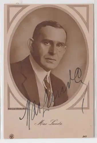 71000 Autograph Karte Deutscher Schauspieler Max Landa um 1935