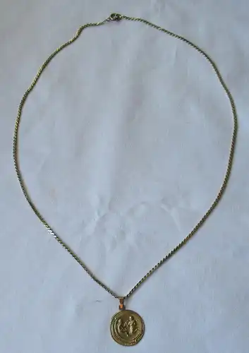 Hübsche 333er Gold Damen Halskette mit Anhänger Sternzeichen Zwilling (125445)