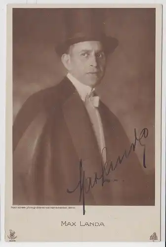 16407 Autograph Karte Deutscher Schauspieler Max Landa um 1935