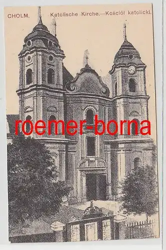 75645 Ak Cholm Russland katholische Kirche um 1920
