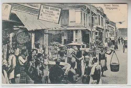 70476 Ak Singapore Street Scene 1914