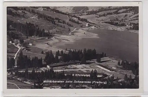 76809 AK Militärbaracken beim Schwarzsee (Freiburg) - Luftaufnahme 1933