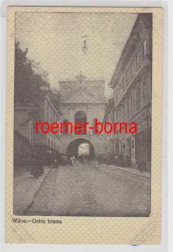 84400 Feldpost Ak Wilno Vilnius Litauen Ostra Brama 1915