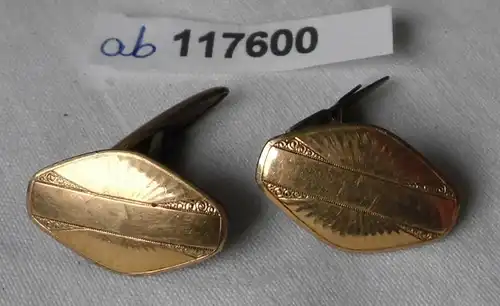 Klassische vergoldete Manschettenknöpfe um 1930 (117600)