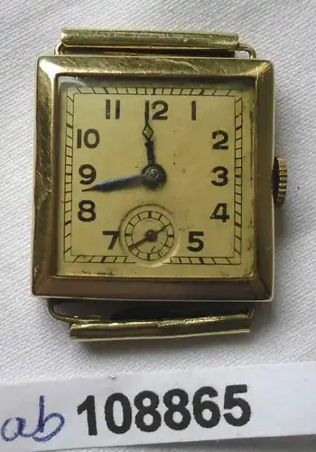 Dekorativer Schweizer Armbanduhr 585er Gold Marke Grana Watch (108865)