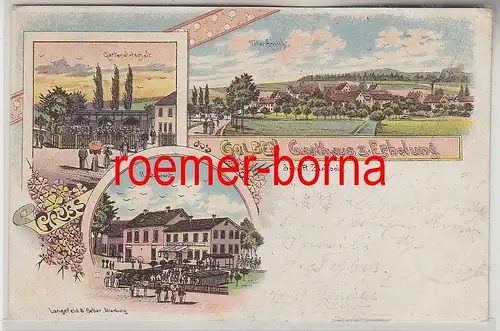 80503 Ak Lithographie Gruss aus Golben Gasthaus zur Erholung 1900