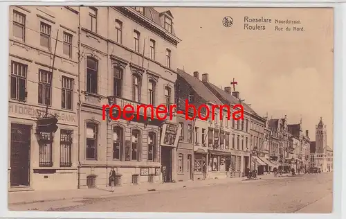 85112 Ak Roeselare Noordstraat / Roulers Rue du Nord um 1920