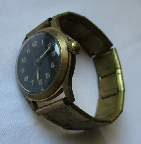 Alte Anker Herrenuhr Antmagnetic 18 Rubis mit Metallarmband um 1940 (134382)