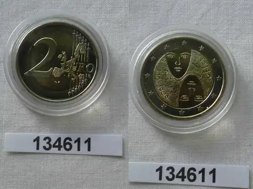 2 Euro Bi-Metall Münze Finnland Parlamentsreform 2006 Stempelglanz (134611)