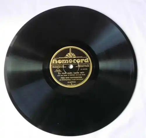 116190 Schellackplatte "Zigeunerin, tanze" + "Es muß nicht heute sein" um 1930