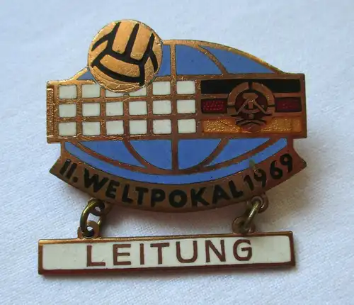 Seltenes DDR Abzeichen Volleyball II.Weltpokal 1969 Leitung (117474)
