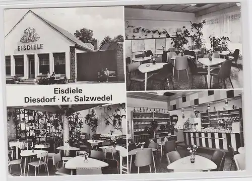 79279 Mehrbild Ak Eisdiele Diesdorf Kreis Salzwedel 1983
