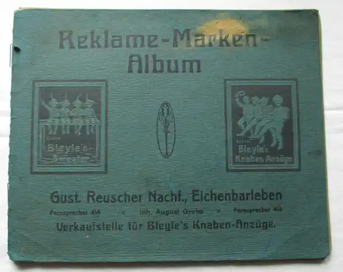 Alte Sammlung mit 66 Reklamemarken Vignetten meist Deutschland um 1920 (126307)