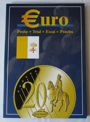 Vatikan Papst 2002-2007 Album Euro Collection Probe Trial Essai Prueba (118491)