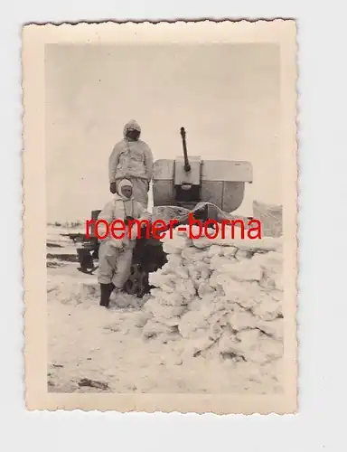59830 Foto Luftabwehrstellung Russland im Winter 2.Weltkrieg 1943