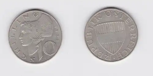 10 Schilling Silber Münze Österreich 1958 (120036)