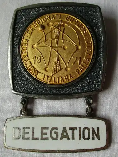Abzeichen Federatione Italiana Pallavolo Italienischer Volleyballverband 1971