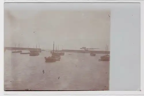 41847 Foto Ak Leixões Portugal - Hafenmauer 1914