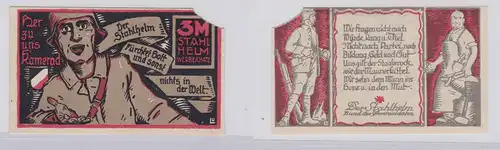 3 Mark Banknote Notgeld Hamburg "Der Stahlhelmbund" o.D. (1922) (126140)