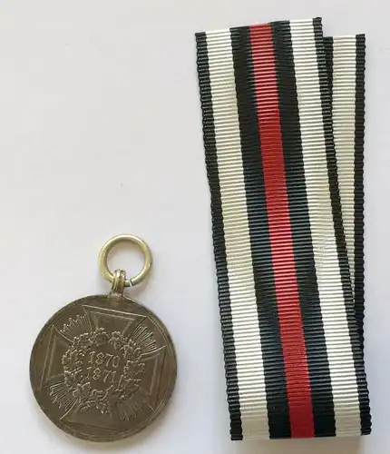 Orden Preussen Kriegsdenkmünze 1870/71 aus Eisen mit Band (113850)