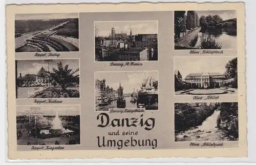 81564 Mehrbild AK Danzig und seine Umgebung um 1940