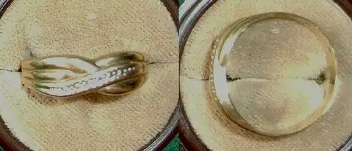 Alter Damen-Ring aus 333er Gold, elegant gearbeitet (DI2140)