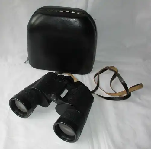 DDR Carl Zeiss Jena Fernglas 10x50 Dekarem Gütezeichen Q1 mit Tasche (129088)