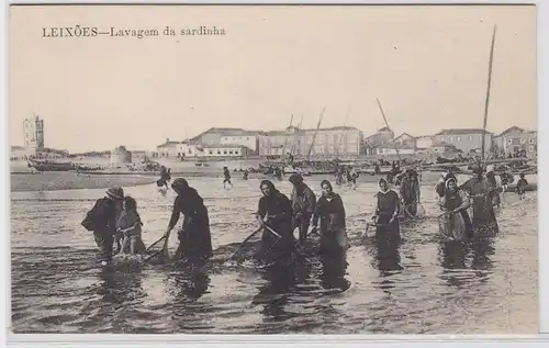 83702 Ak Leixões Portugal - Lavagem da sardinha 1915