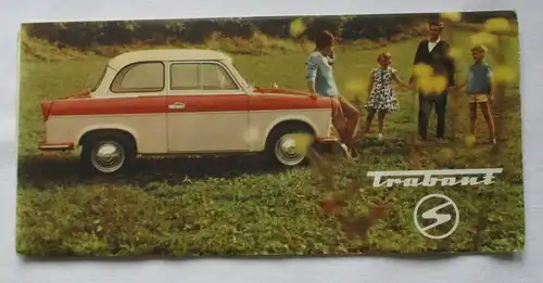 Seltenes Reklame Prospekt Trabant VEB Sachsenring Zwickau 1962 (114194)