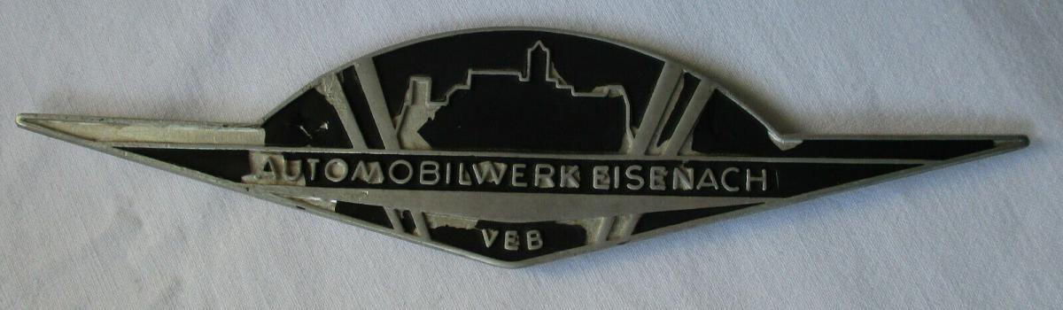 Wartburg Firmen Blech Plakette VEB Automobilwerk Eisenach