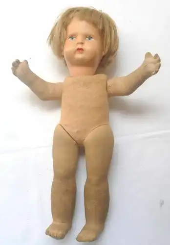 Seltene alte Kloetzer Puppe Sonneberg Groesse 28 cm