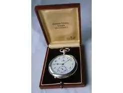 Rare Herren Taschenuhr Silber Deutsche Präzisionsuhr Original Glashütte (111263) 0