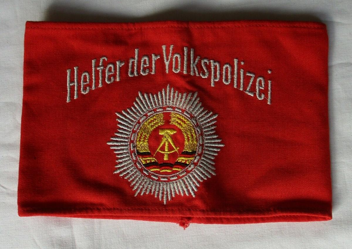 DDR Armbinde Helfer der Volkspolizei 