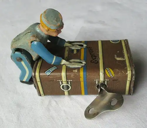 Gescha Express Boy Koffer Träger Blechspielzeug DRGM DRP um 1935 (114231)