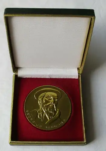 DDR Medaille Ehrengabe der Stadt Glauchau Georgius Agricola in Gold (119217)